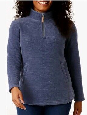 NEW! 32 Degree Heat Blue 1/4 Zip Sweatshirt Size XL